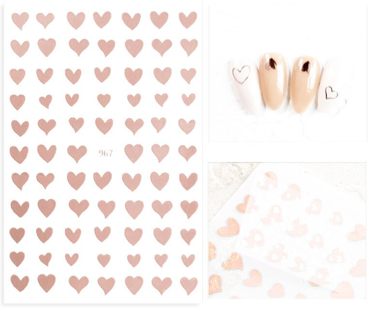 Hearts Nail Art Sticker