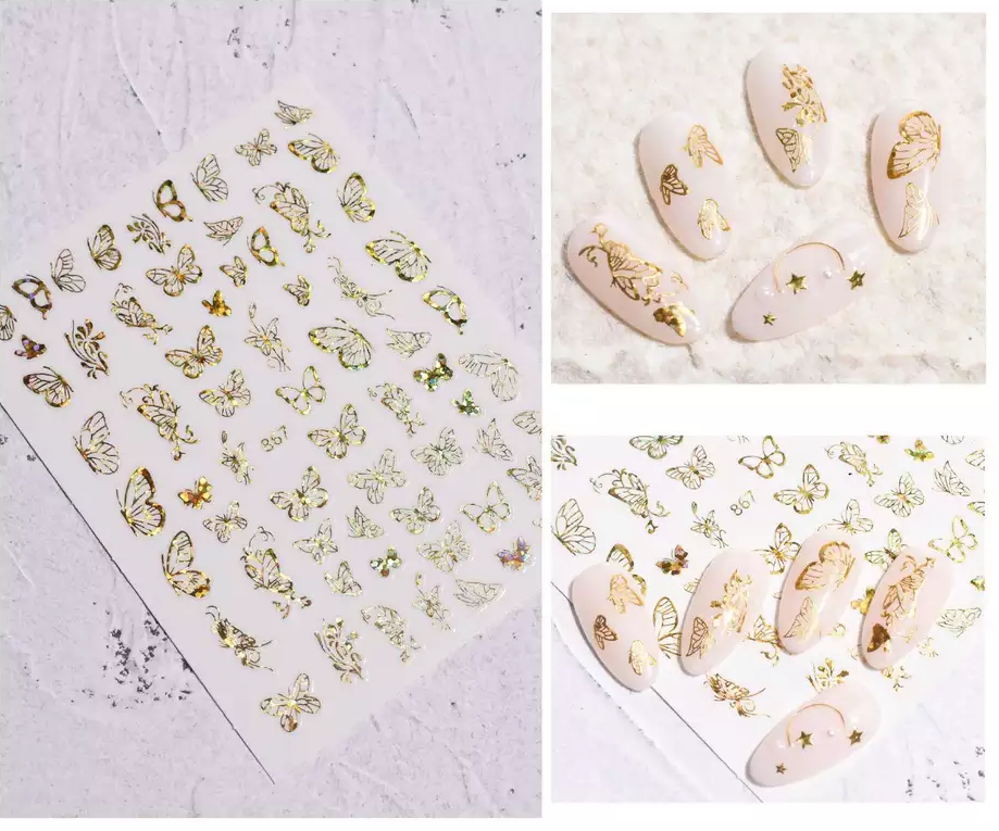 Butterfly Nail Art Sticker