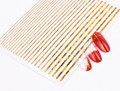 Gold Line Nail Art Sticker