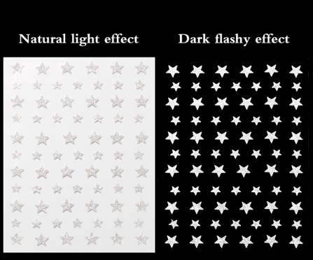 Reflective Stars Nail Art Sticker