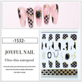 Waves Ribbon Abstract Marble Nail Art Sticker