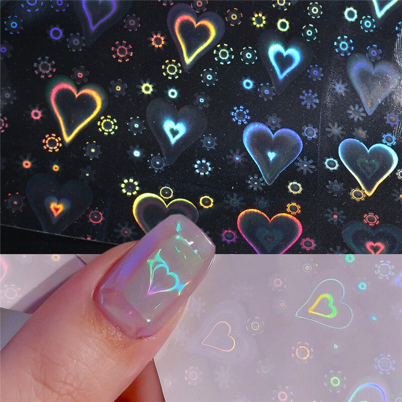 Hearts Nail Art Sticker