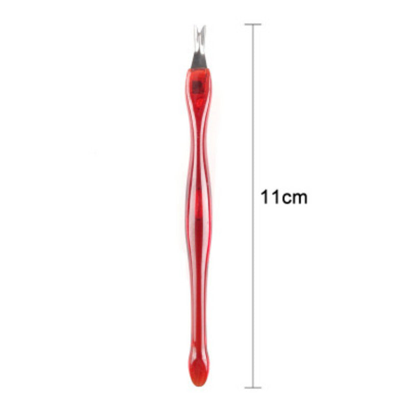 Nail Dead Skin Remove Cuticle Fork - Pink