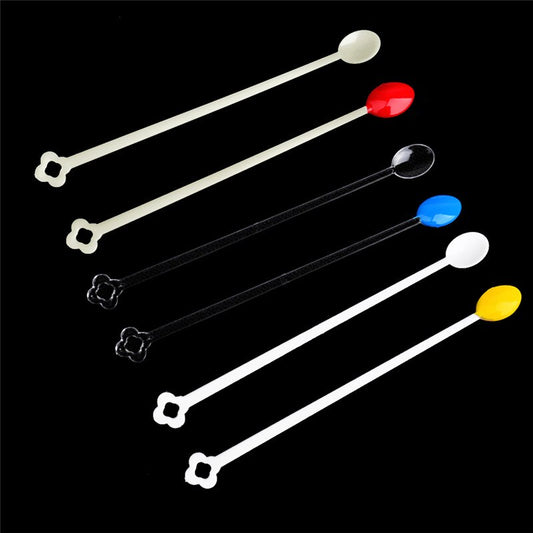 Clear Spoon Nail Pop Sticks 100pcs