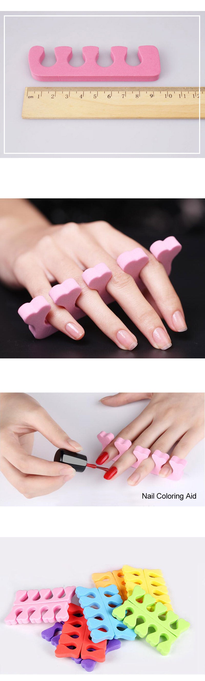 Toe Separators - White Pair