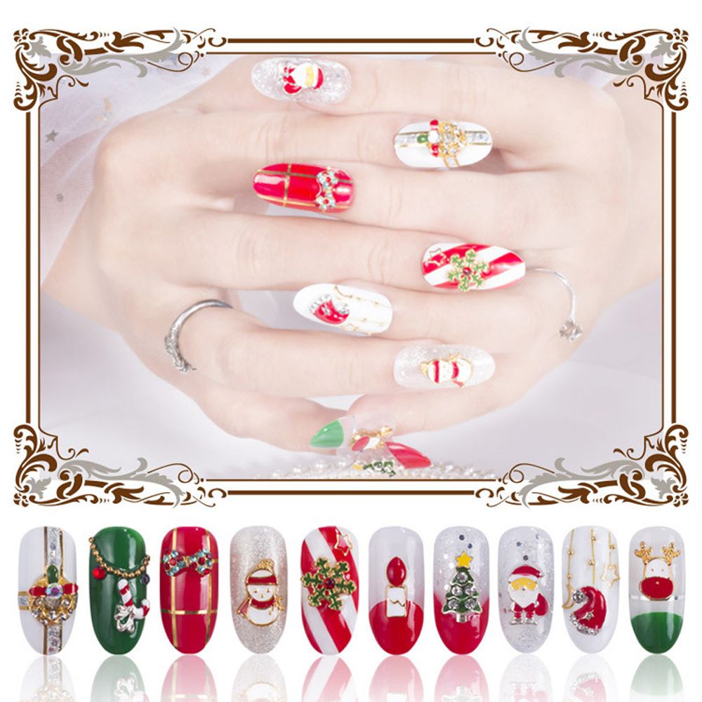 Christmas Rhinestone Charms Nail Art Decoration