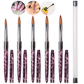 Marble Acrylic Brush 5pcs Set
