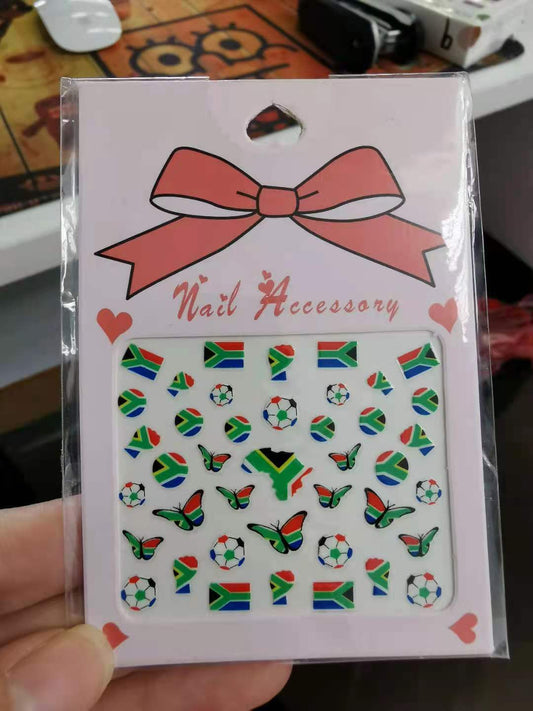 Sports South Africa Nail Art Sticker