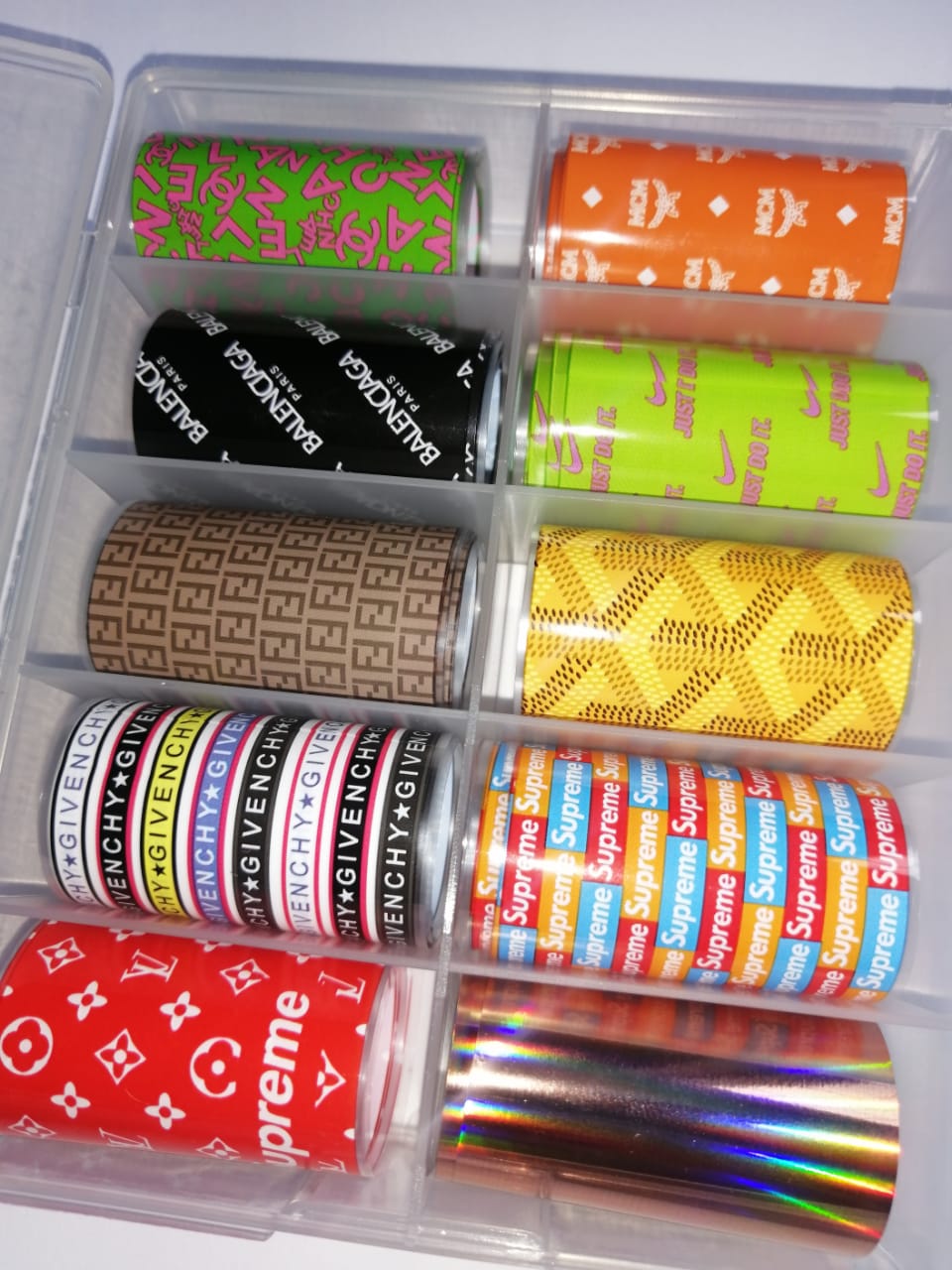 Fashion Brand Rose Gold Nail Art Foil Set Box