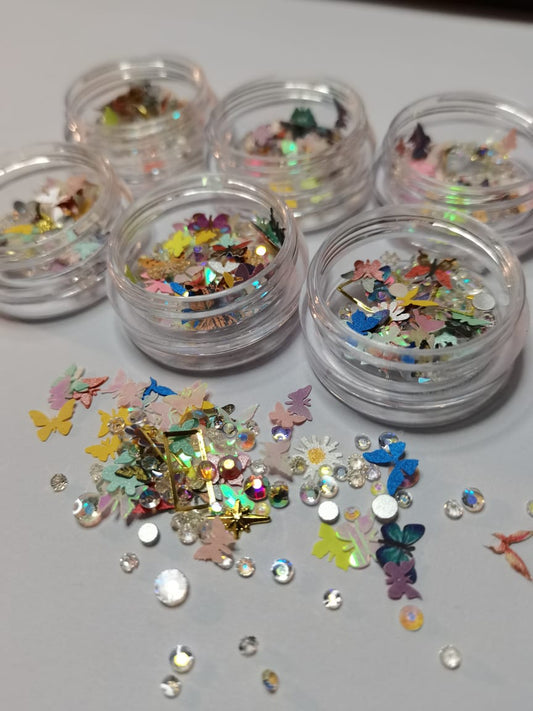 TR34 Paper Rhinestones 3D Art Mix