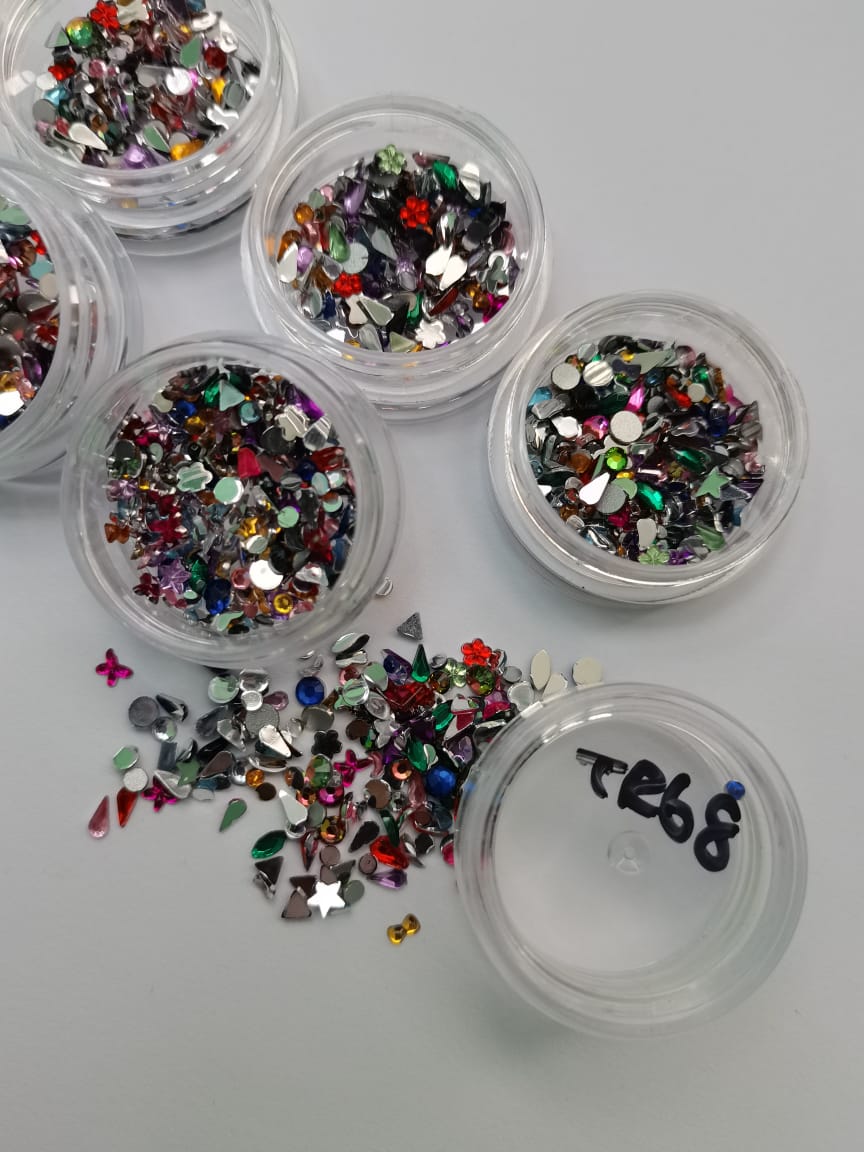 TR68 mix colorshape rhinestons
