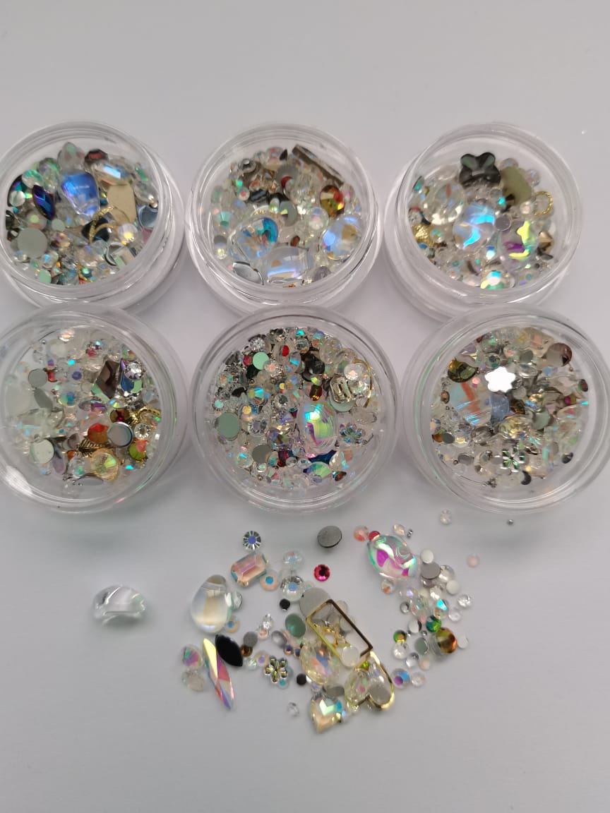 TR05 crystal rainbow rhinestone mix