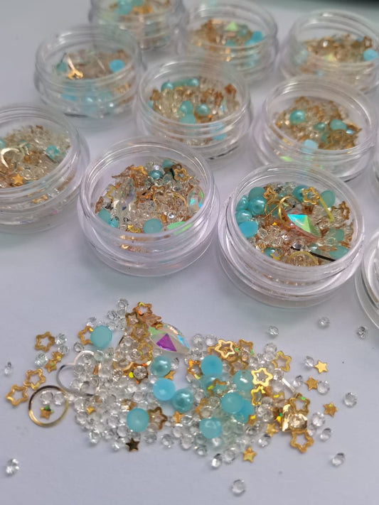 A2 Alloy Rhinestone 3D Nail Art