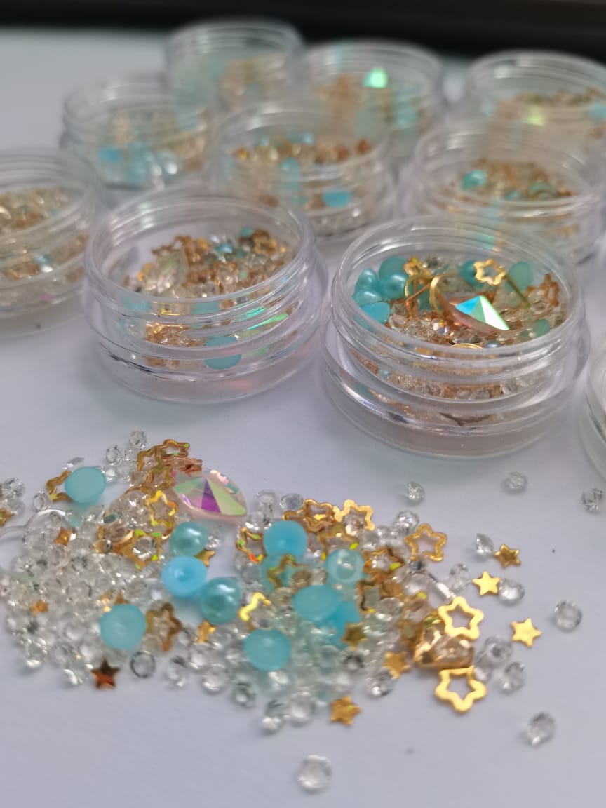 A2 Alloy Rhinestone 3D Nail Art
