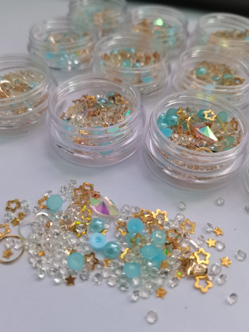 A2 Alloy Rhinestone 3D Nail Art