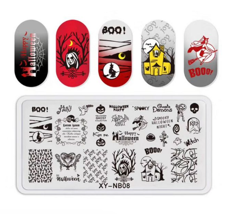 Halloween XYNB08 Stamping Plate