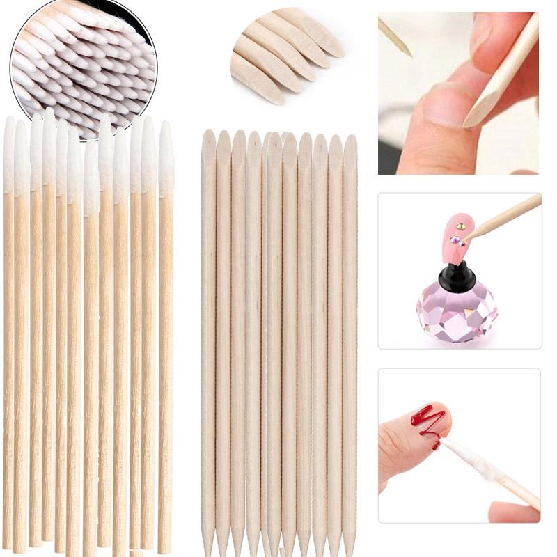 Cuticle Pusher Orange Nail Stick