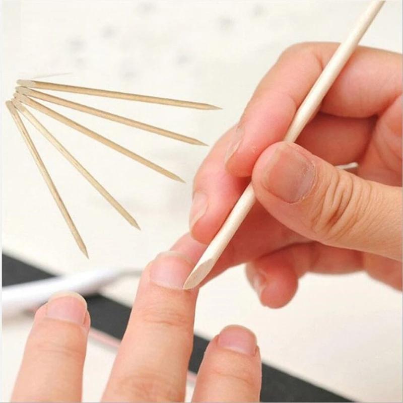 Cuticle Pusher Orange Nail Stick