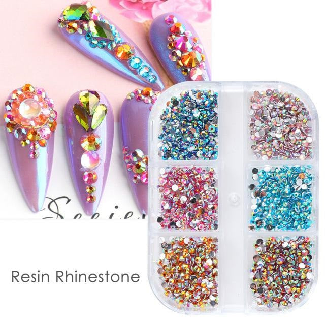 Random Color Crystal Nail Art Rhinestones Decoration