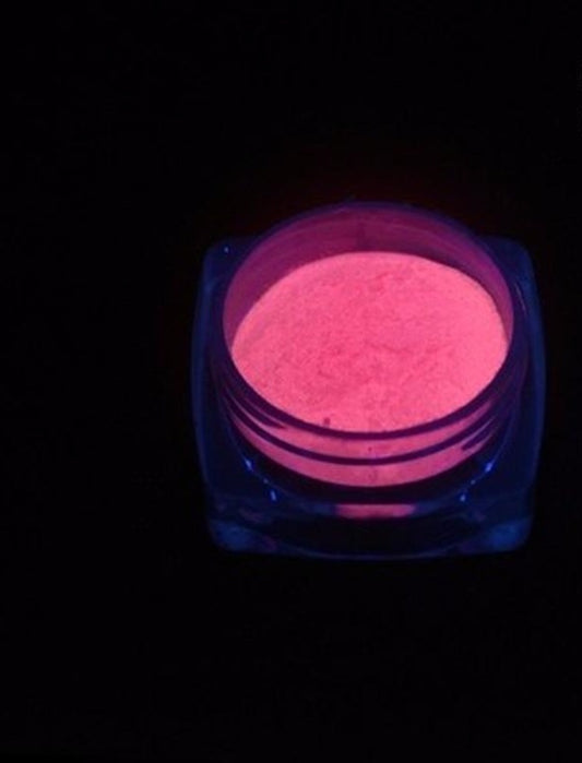 Pink Glow in the Dark powder