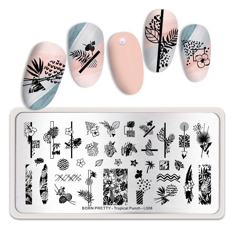 Texture Born Pretty Stamping Plate - L006