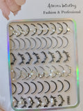 Curve Nail Sticker Black