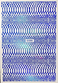 Blue Animal Snake Skin Nail Sticker