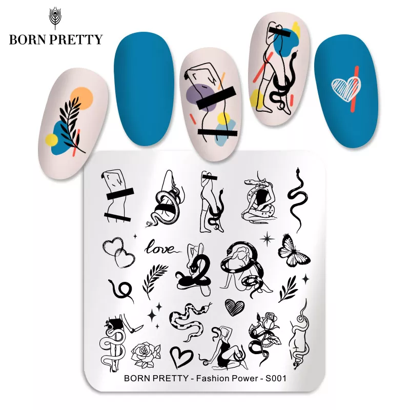 Fashion Abstract Born Pretty Stamping Plate - S001