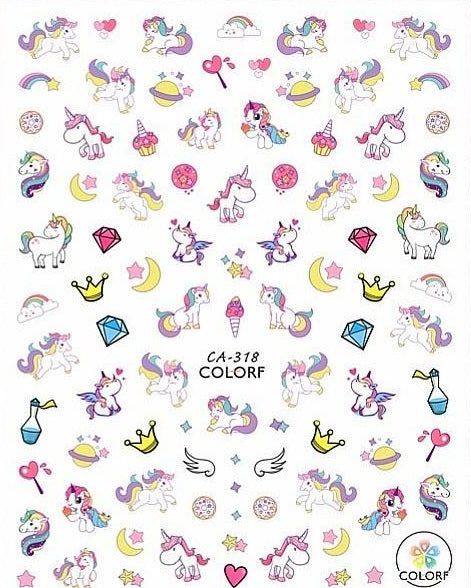 Unicorn Nail Sticker