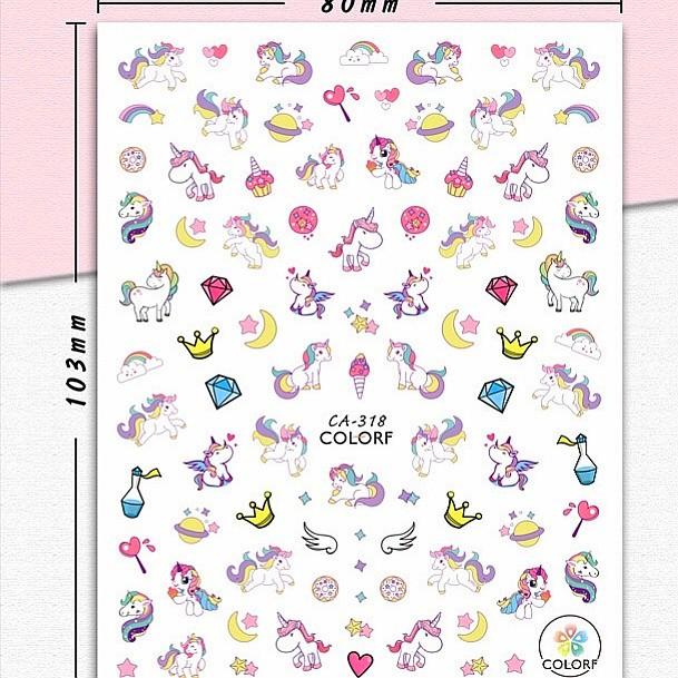 Unicorn Nail Sticker