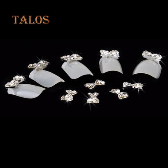 PB05 - Bows Rhinestones Charms Nail Art Decoration