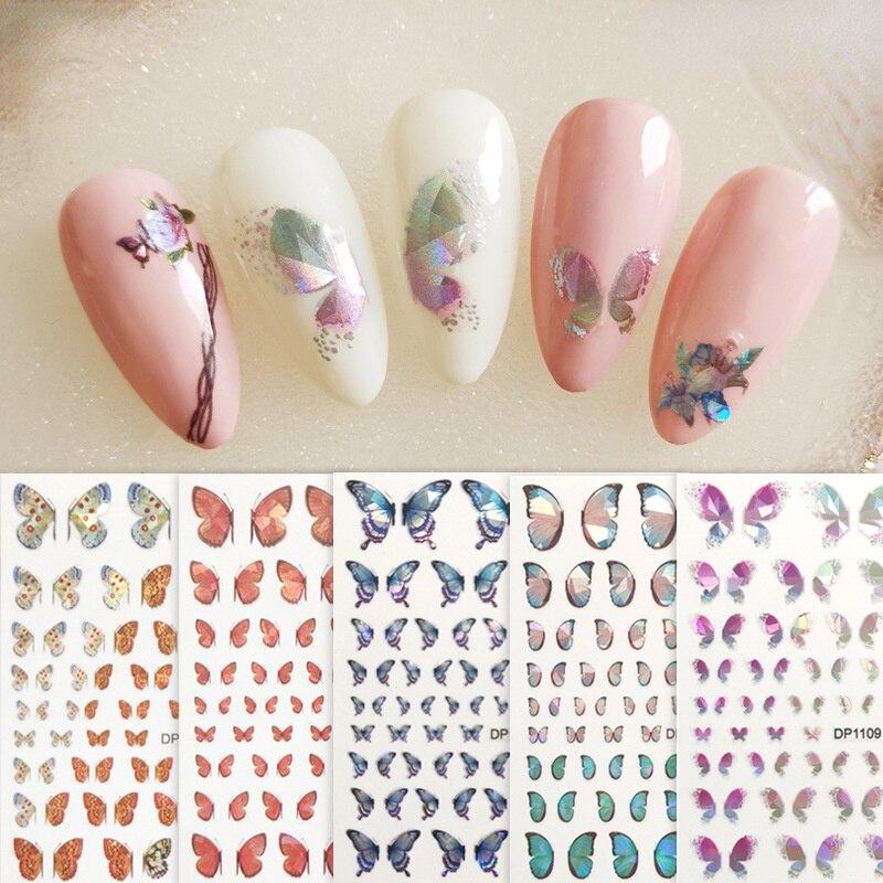 Butterfly Holographic Nail Art Sticker