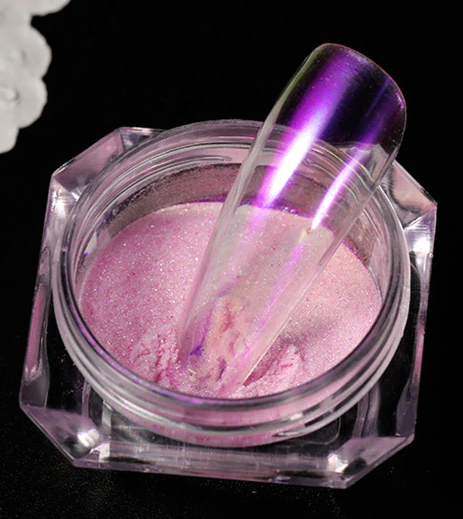 Ice Aurora Chrome Nail Powder