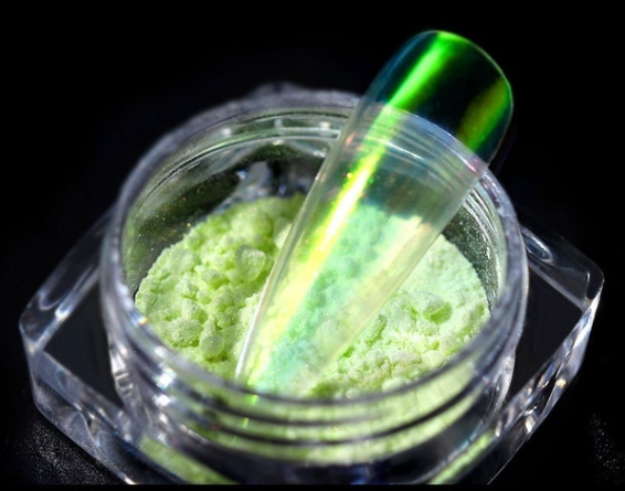 Ice Aurora Chrome Nail Powder