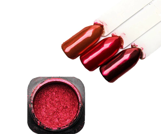 Red Chrome Nail Powder