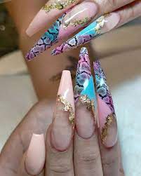 Snake Pattern Print Foil Nail Transfer
