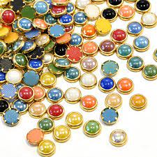 Pearl Gold Ring Rhinestones