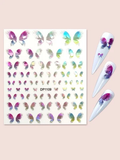 Butterfly Holographic Nail Art Sticker