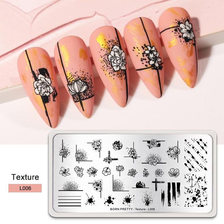 Texture Born Pretty Nail Stamping Plate - L006