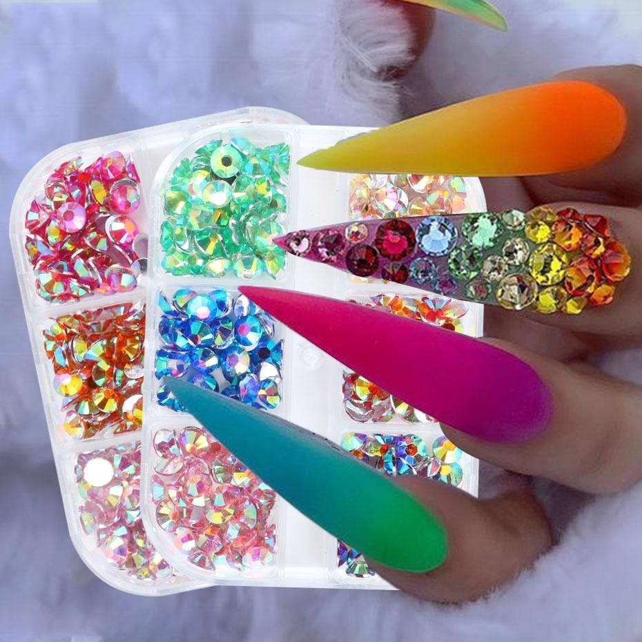 Random Color Crystal Nail Art Rhinestones Decoration