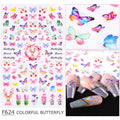Flower Ink Modern Nail Sticker