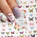 Flower Ink Modern Nail Sticker