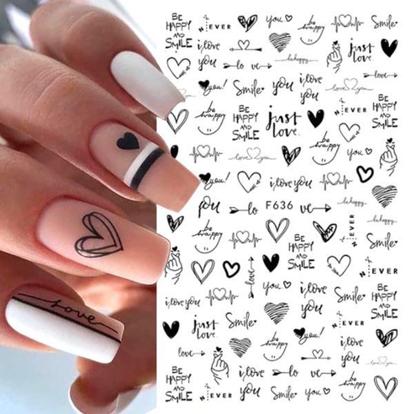 Geometric Lines Abstract Art Nail Sticker