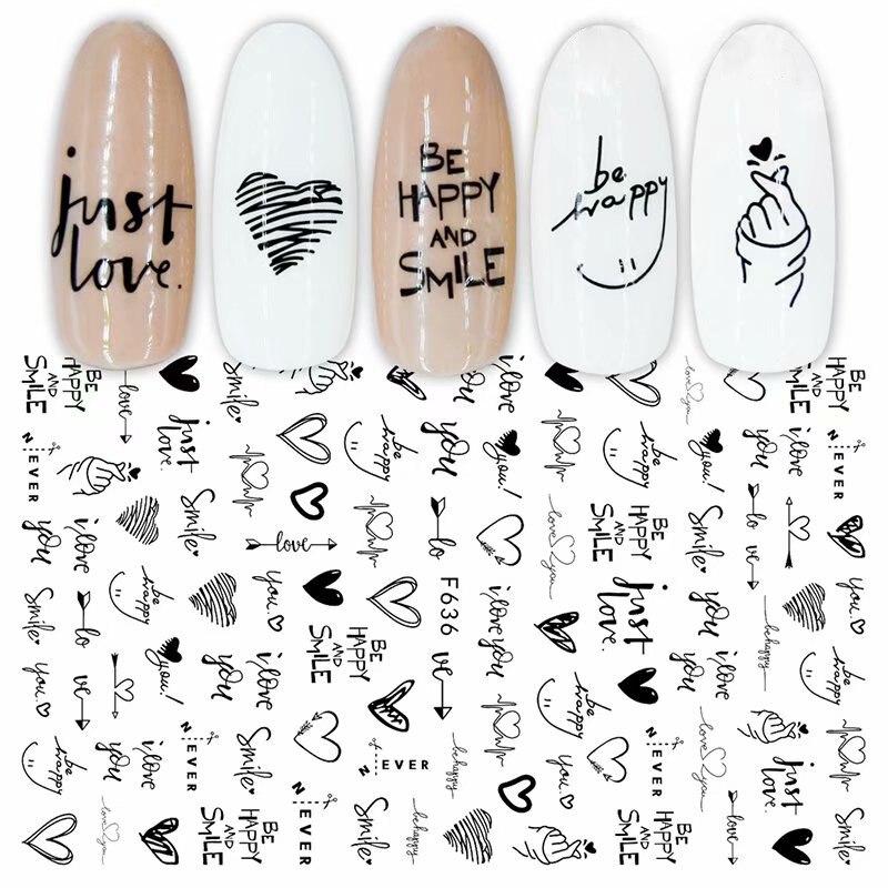 Geometric Lines Abstract Art Nail Sticker