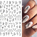 Women Faces Abstract Art Nail Sticker