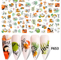 Leaves Flower Abstract Art Nail Sticker