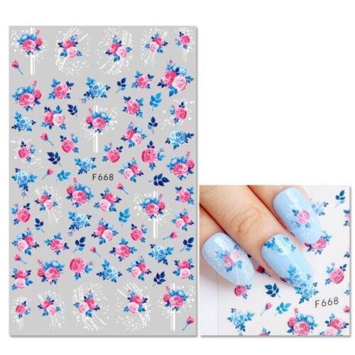 Flower Nail Sticker F668
