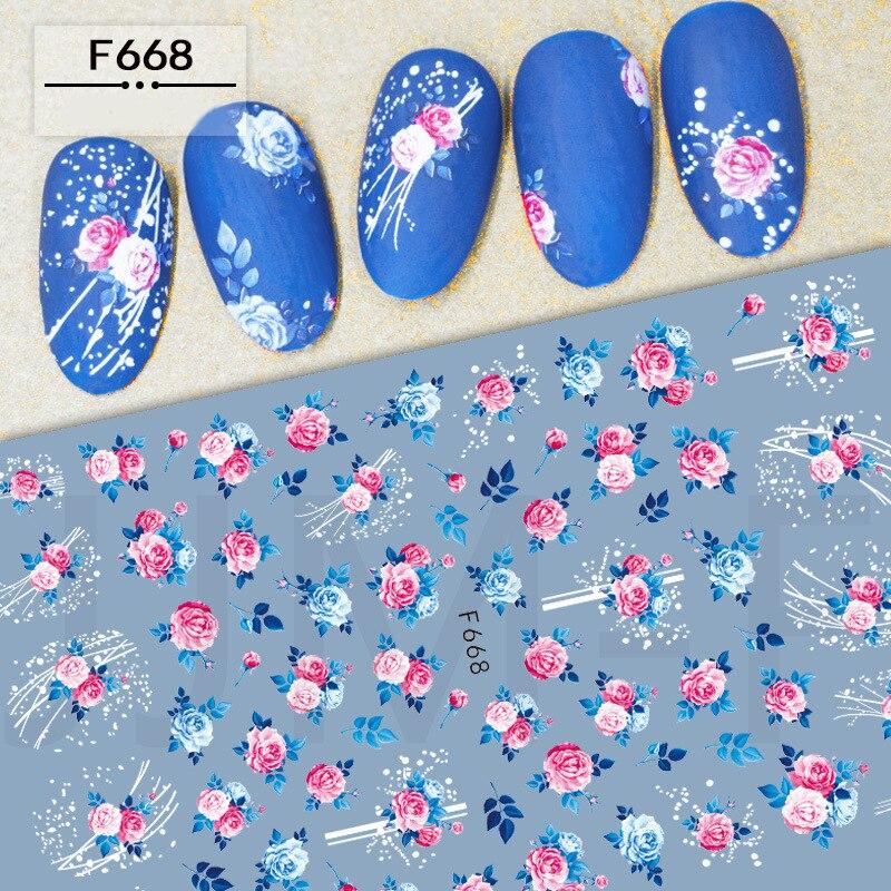 Leaves Flower Art Nail Sticker