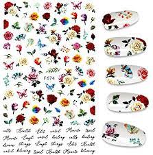 Flower Nail Sticker F674