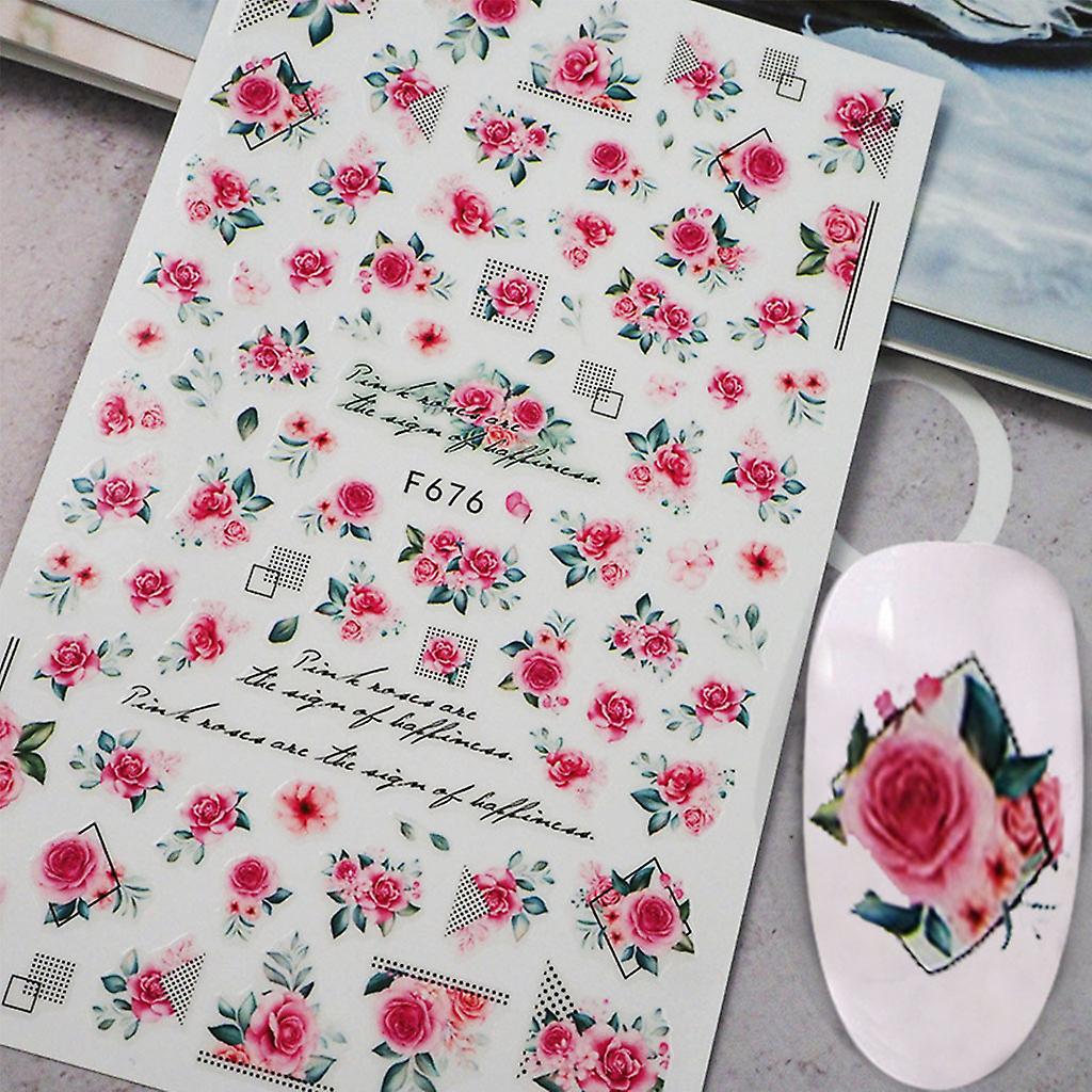 Flower Nail Sticker F676